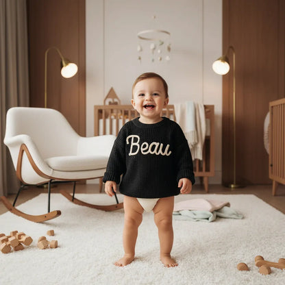Baby boy in nursery - standing