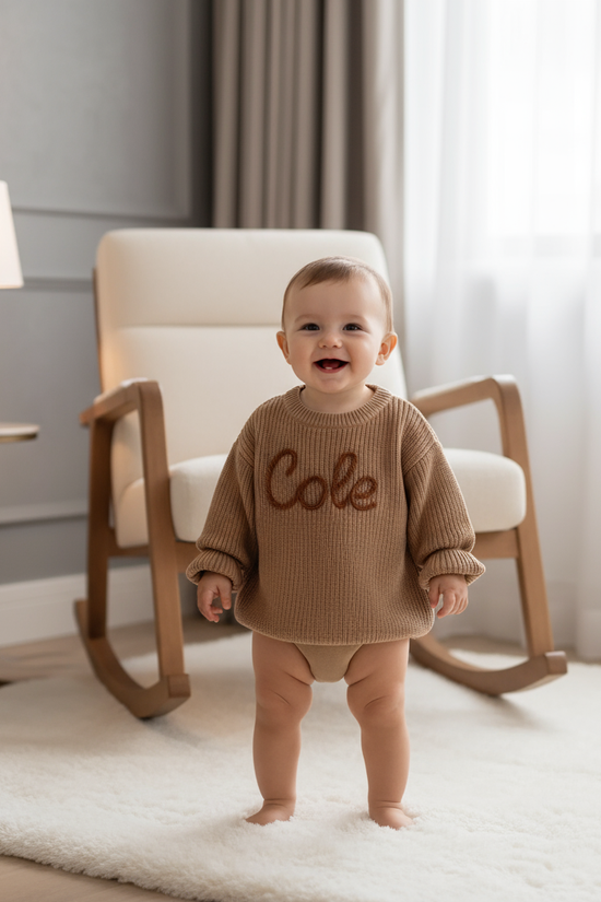 Baby boy in nursery - standing