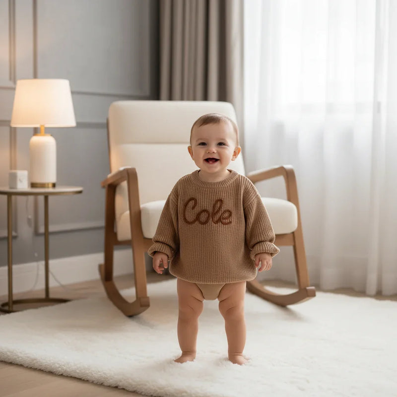Baby boy in nursery - standing