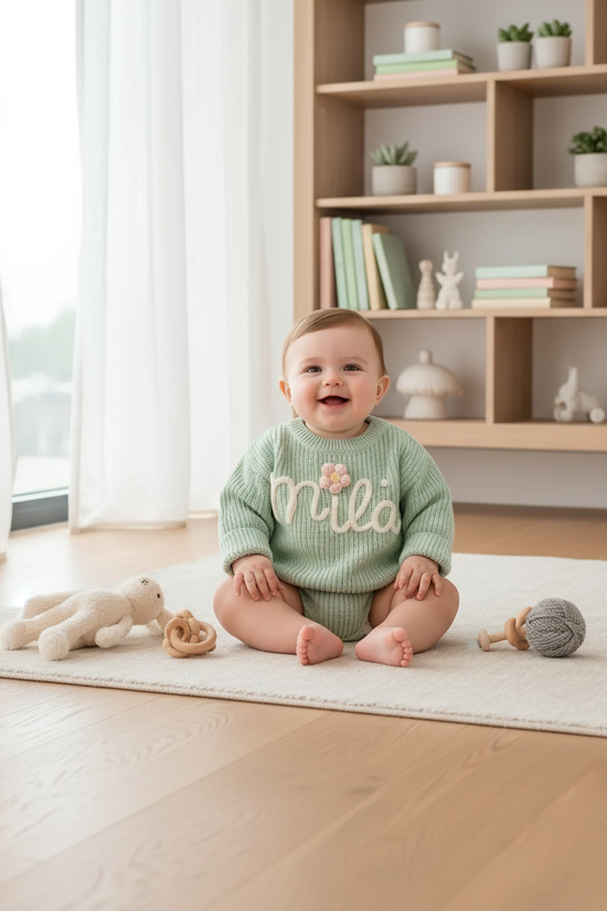 Baby boy in nursery - with toys