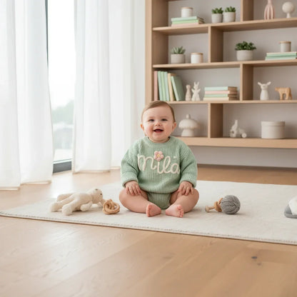 Baby boy in nursery - with toys