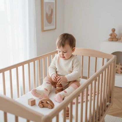 Baby boy playing with toys