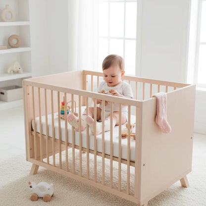 Baby boy playing with toys