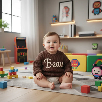 Baby front view in game room