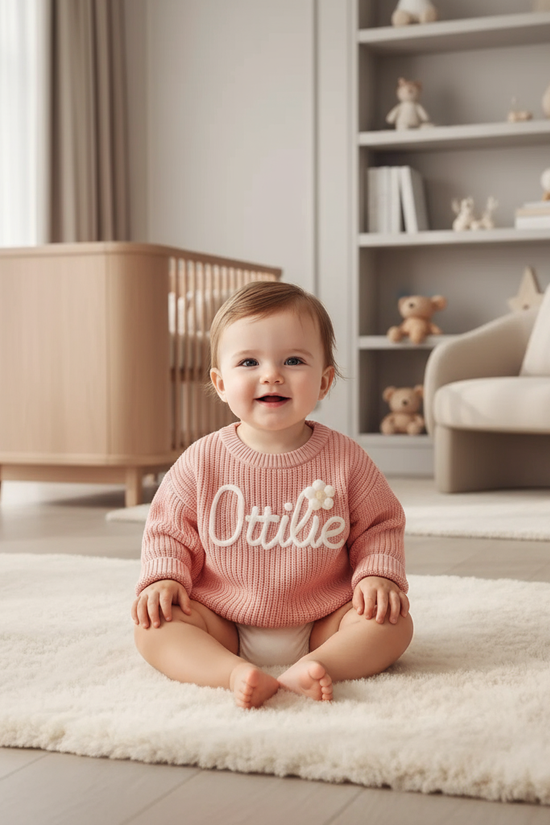 Baby front view in nursery