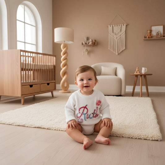 Baby front view in nursery