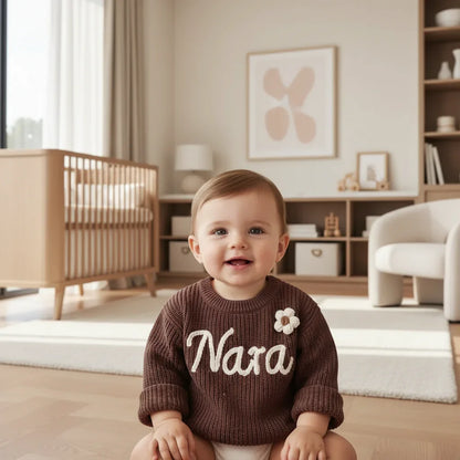 Baby front view in nursery