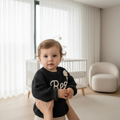 Baby girl in nursery - near window