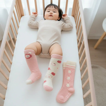 Baby girl top-down view