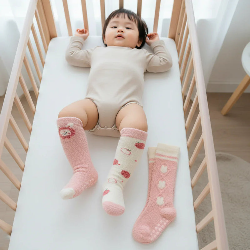 Baby girl top-down view