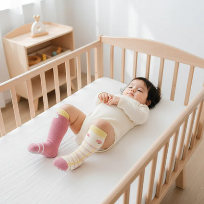 Baby girl top-down view