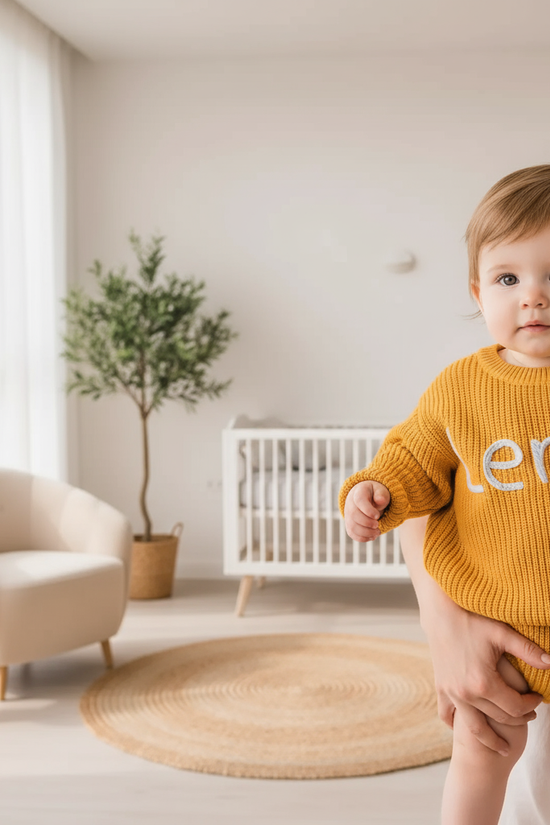 Baby girl with parent