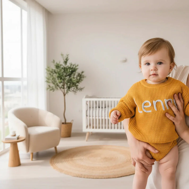 Baby girl with parent