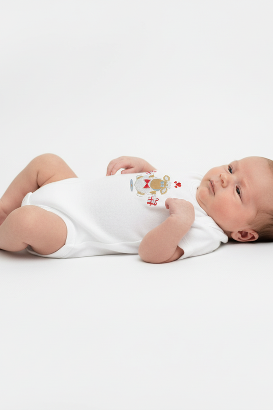 Baby onesie side view