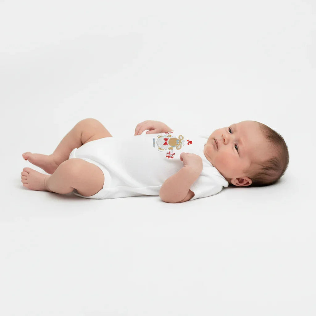Baby onesie side view