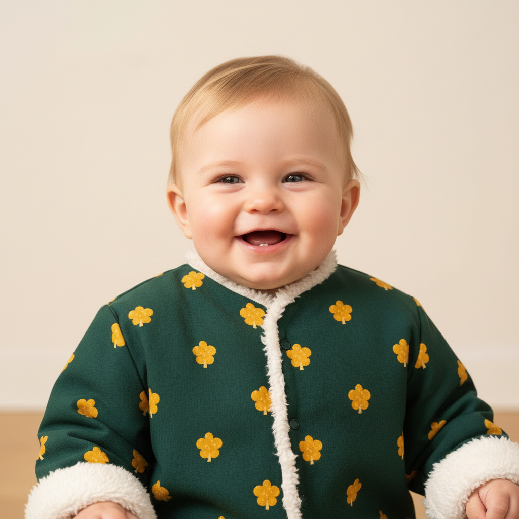 Baby smiling portrait