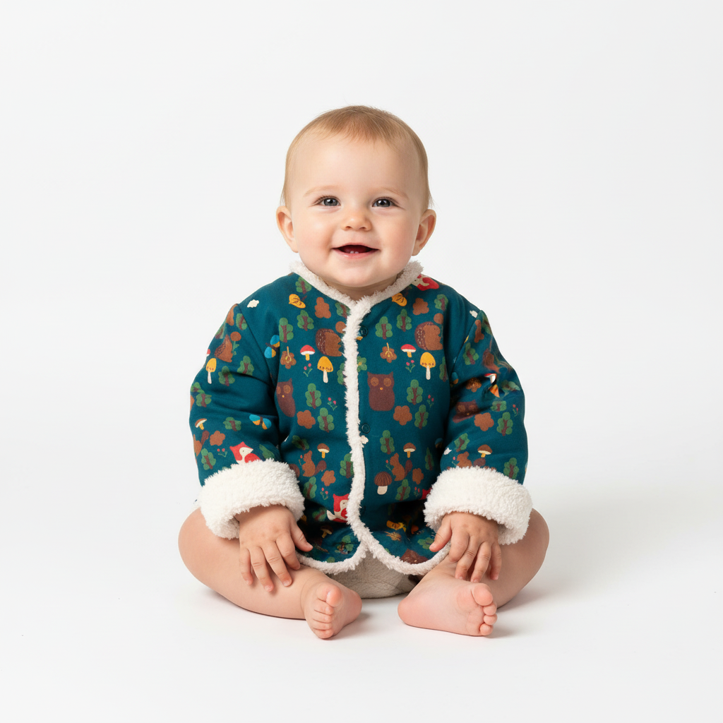 Baby woodland jacket - front view
