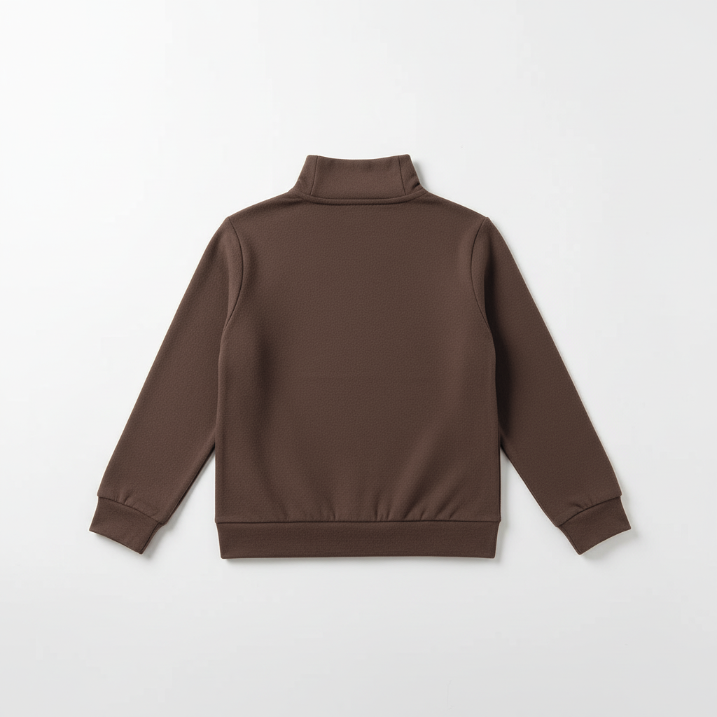 Double Sided German Fleece Coffee Thickened Sweater