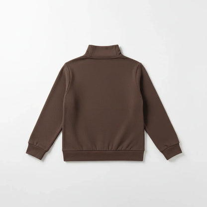 Double Sided German Fleece Coffee Thickened Sweater