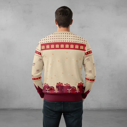 Back - Hands in back pockets, concrete background