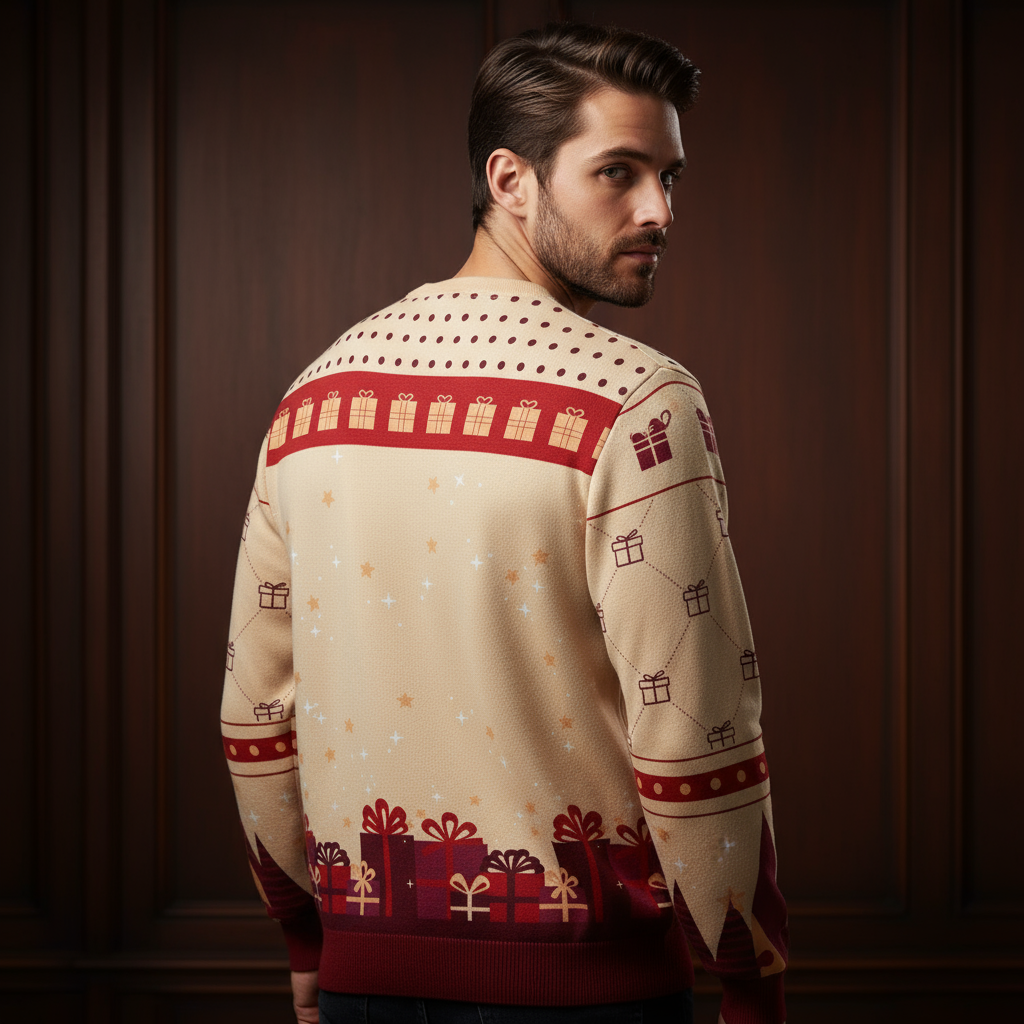 Back - Looking over shoulder, wood background