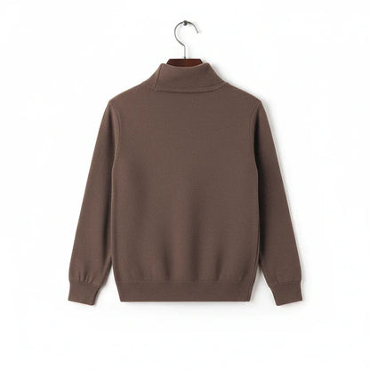 Double Sided German Fleece Coffee Thickened Sweater