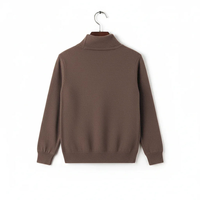 Double Sided German Fleece Coffee Thickened Sweater