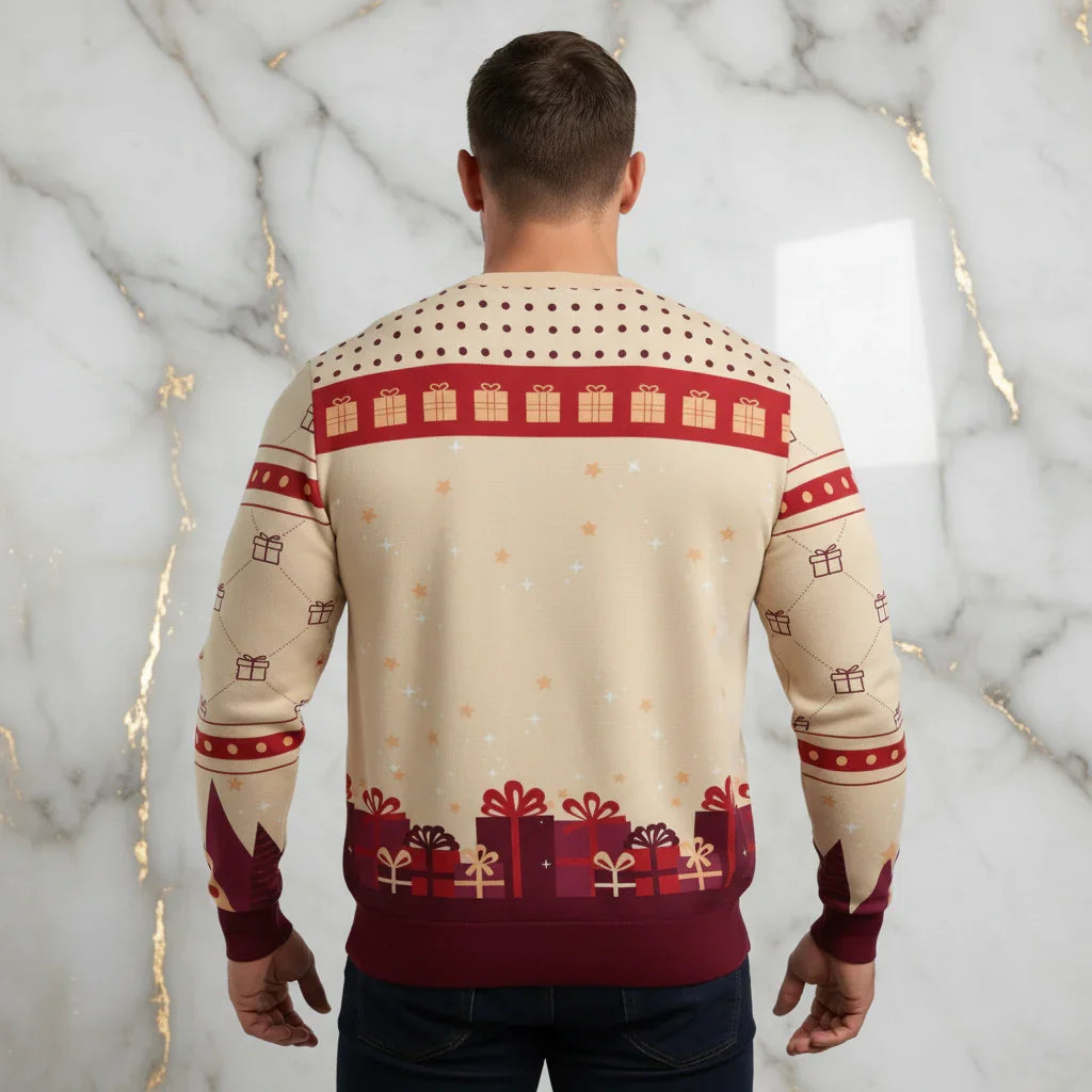 Back - Standing confidently, marble background