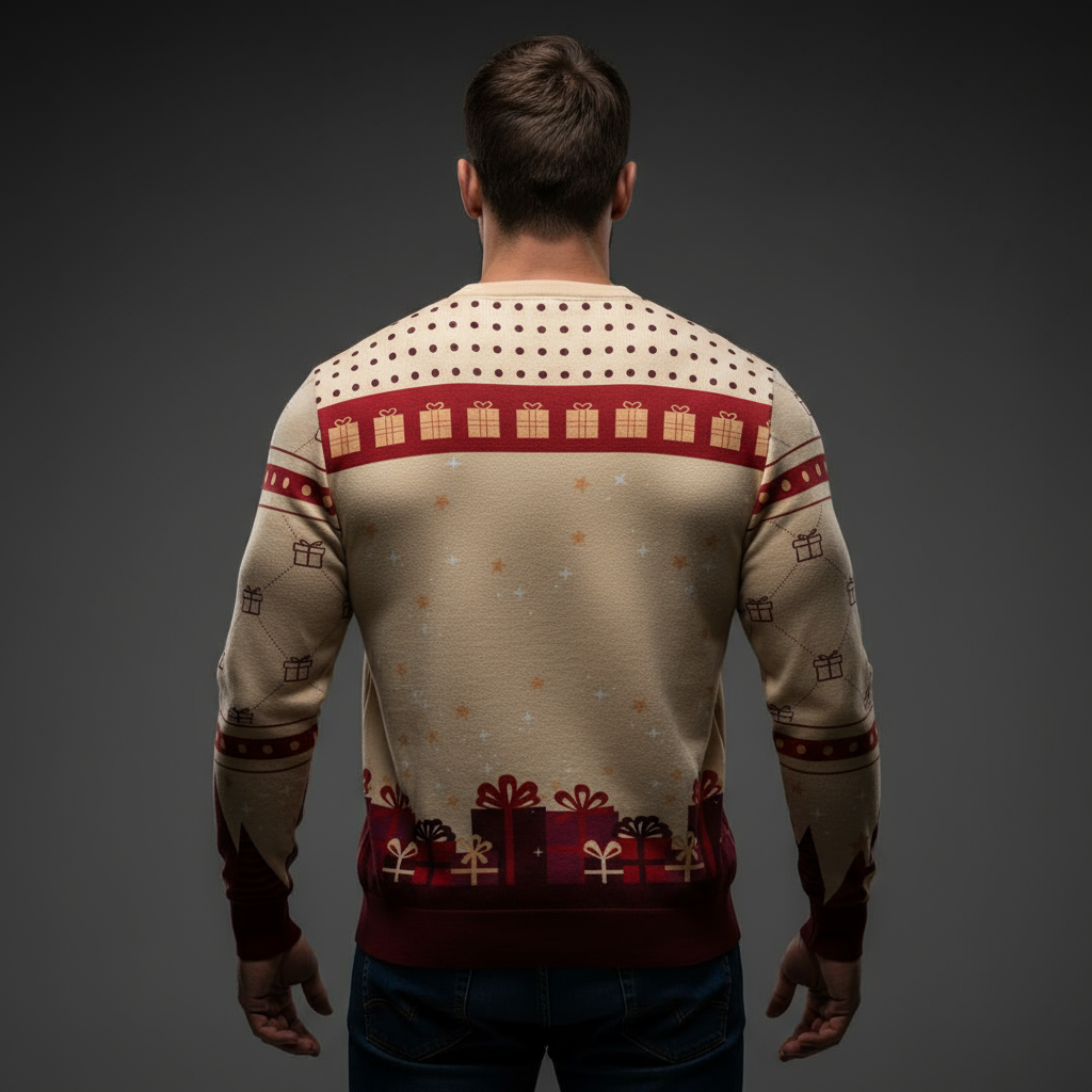 Back - Standing straight, moody background