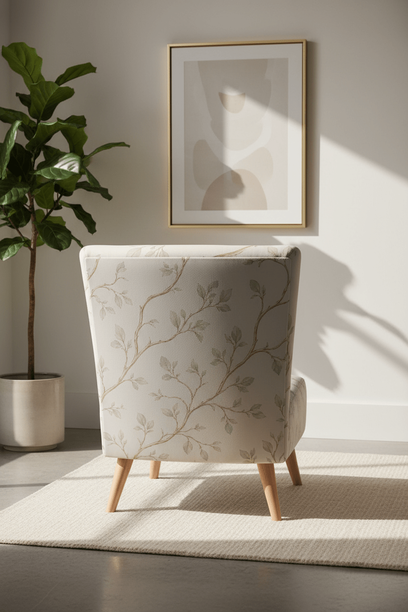 Back View Botanical Pattern