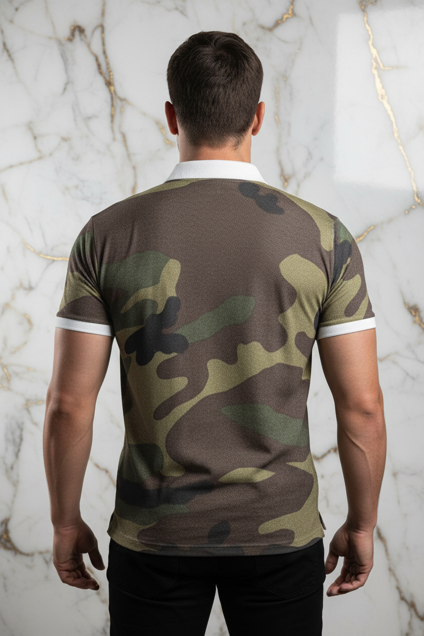 Back View - Full Camouflage Pattern