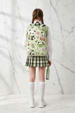 Back view girl with correct backpack design