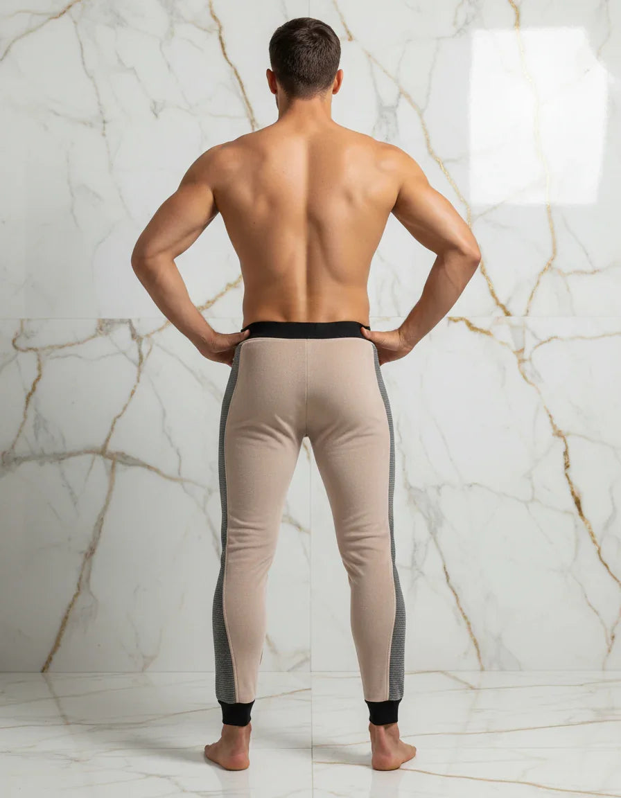 Back view hands on hips