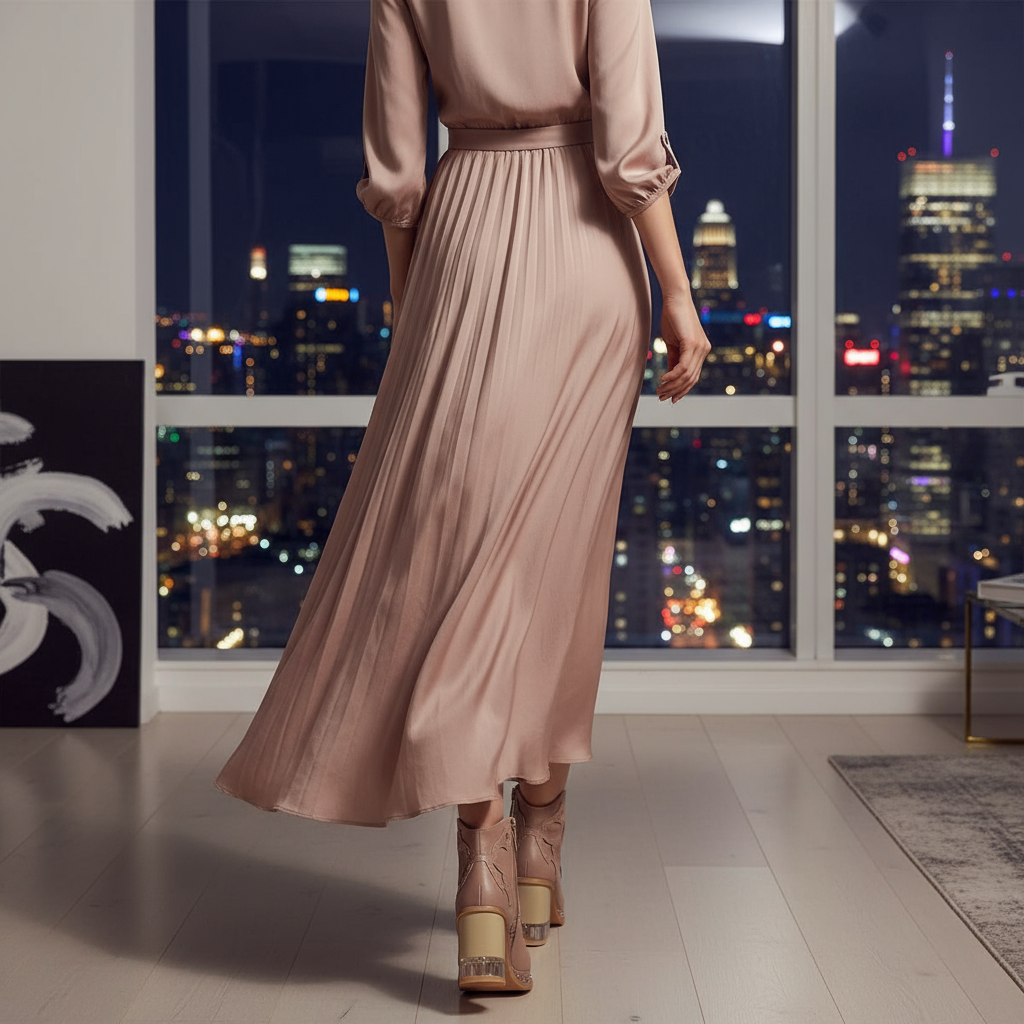 Back view in penthouse