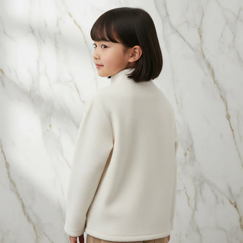 Back view looking over shoulder