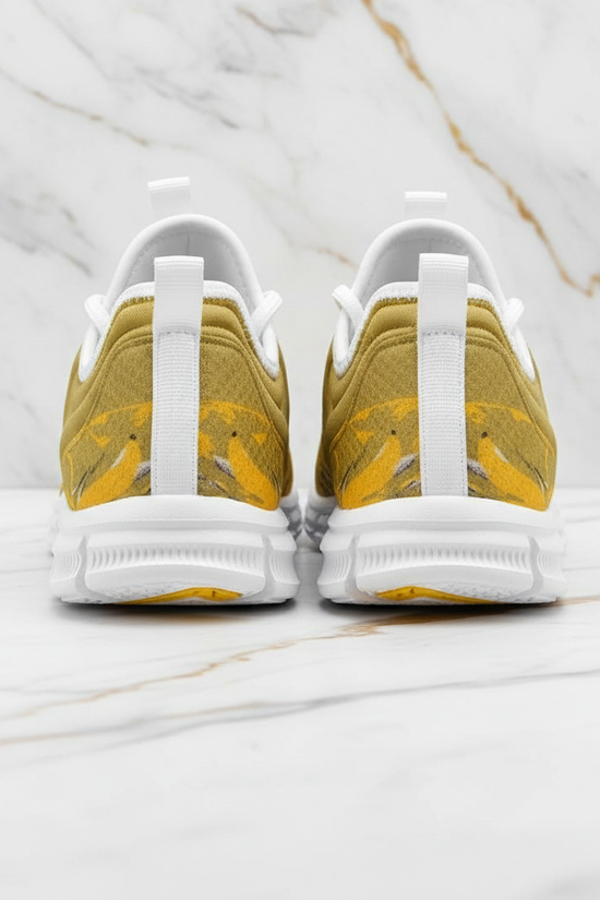 Back view on marble background