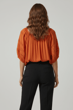 Back View Orange Black