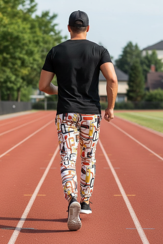 Back view running away