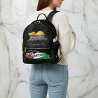 Back view showing backpack details
