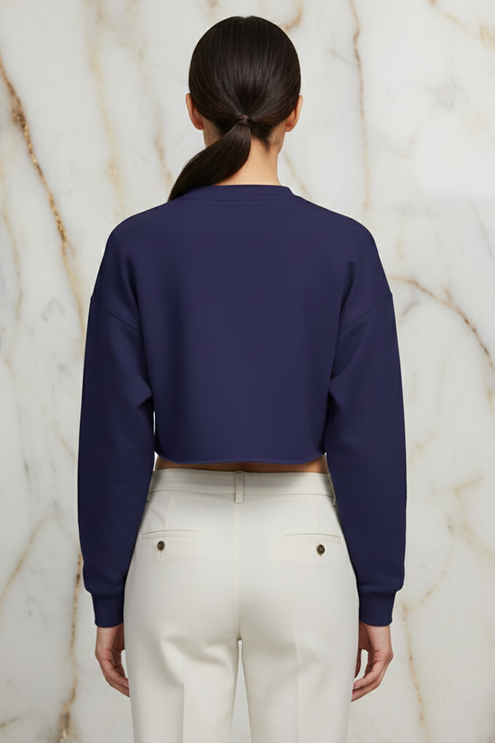 Back view showing cropped length