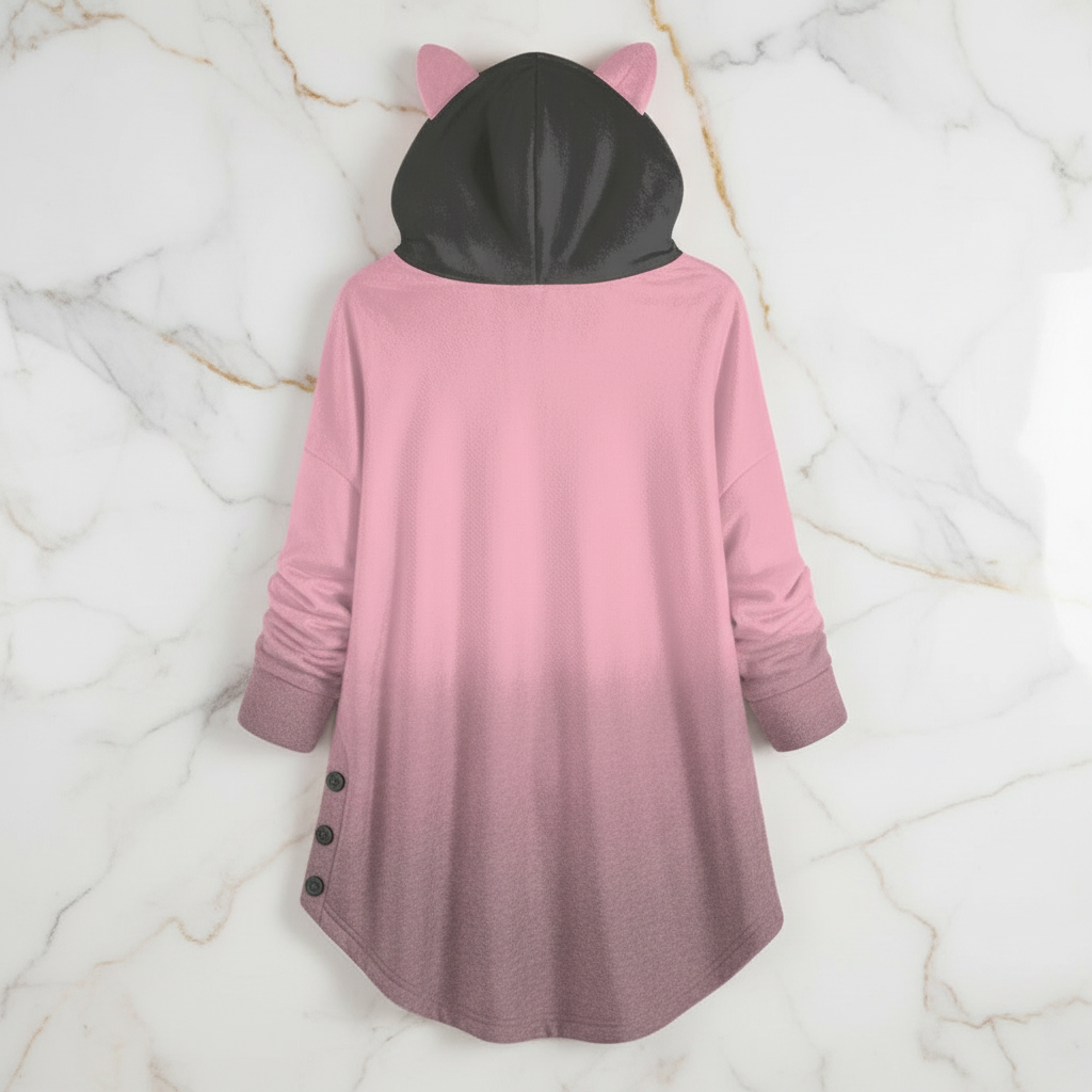 Back view showing gradient and buttons