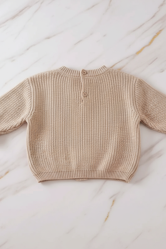 Back view showing knit texture