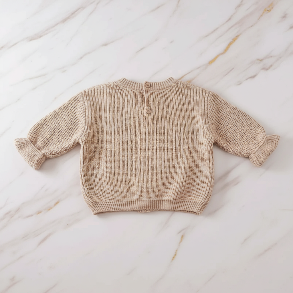 Back view showing knit texture