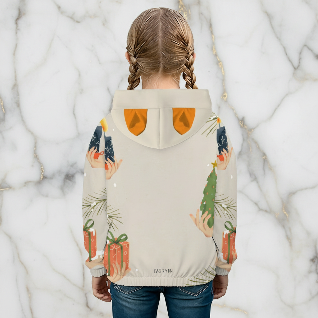 Back view showing Merry Christmas text