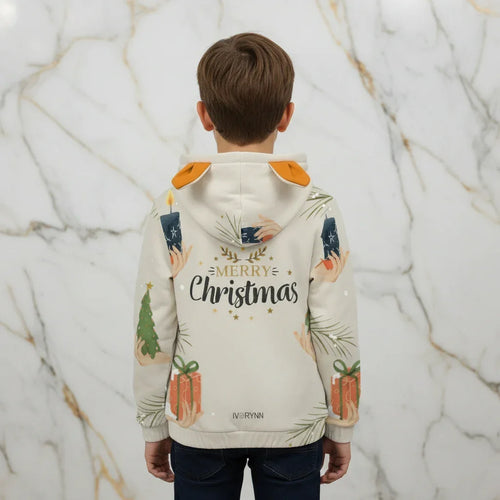 Back view showing Merry Christmas text