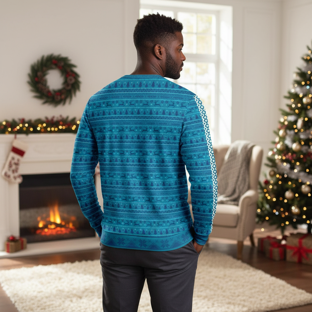 Back view showing pattern