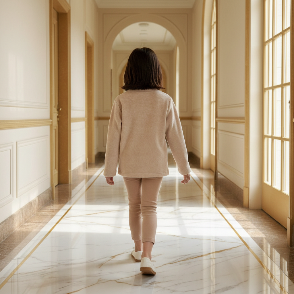 Back view showing plain back with no design