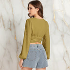 Back view showing ruched back detail