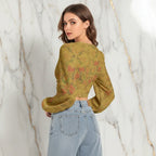 Back view showing ruched detail