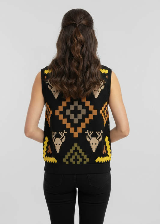 Design Women's Sleeveless Cardigan